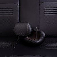 Авточехлы «Lord Auto Турин Экокожа» Mazda Vl-3 08.2012-12.2018 г.в., раздельная задняя спинка, с подлокотником (GJ седан, чёрный/чёрный)