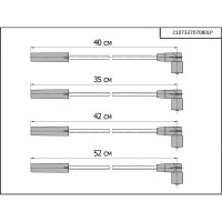 Высоковольтные провода «Cargen LPG» для ВАЗ 2107, 21214 (инжектор)